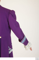   Photos Man in Historical Civilian suit 7 18th century Medieval clothing Purple suit arm sleeve 0003.jpg